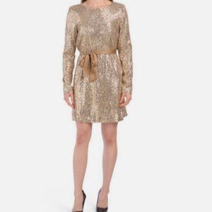 Ramy Brook Helen Gold Sequin Dress